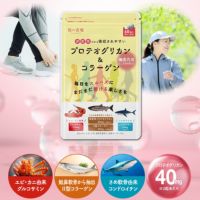 どうかお助けください【見切り品★75%OFF：賞味期限 9月30日】　プロテオグリカン 2型コラーゲン 配合 サプリ 約1ヵ月分 北海道産の天然鮭を使用 グルコサミン コンドロイチン イミダゾールジペプチド 軟骨成分 鮭軟骨 サケ軟骨