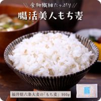 もっちり＆ぷちぷち♪福井県産100％もち麦900g≪送料無料≫ 国産 大麦 もち麦 チャック付き