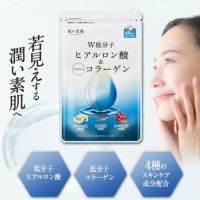 【おまけキャンペーン開催中～！！】1,000円ぽっきり！吸収率が違う！飲むスキンケアサプリ Ｗ低分子ヒアルロン酸＆コラーゲン 鮫軟骨エキス ツバメの巣エキス ツバキ種子エキス マンゴスチン抽出エキス 美容 送料無料 サプリメント