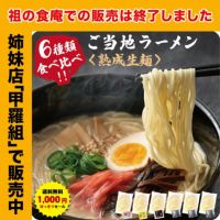九州＆北海道の人気ご当地ラーメン6食入り　国産小麦を使用したモチモチ熟成生麺6食入り※【A】～【I】からご選択ください。
